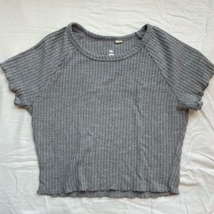 PacSun MetoWe waffle knit baby tee